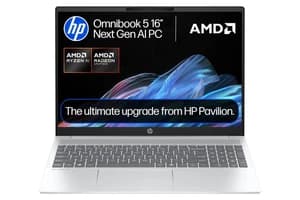 HP 16" OmniBook AMD Ryzen AI 5 | 16GB | 512B | Silver