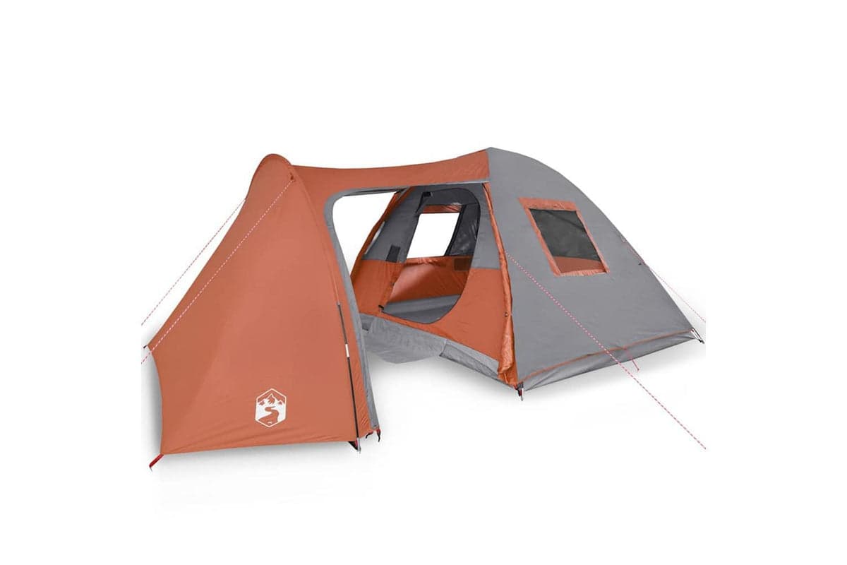 Vidaxl Family Tent Dome 6-person Orange Waterproof
