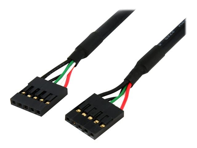 STARTECH.COM - StarTech 24in Internal 5 pin USB IDC Motherboard Header Cable F/F - USB cable - 5 pin IDC (F) to 5 pin IDC (F) - USB 2.0 - 2 ft - black - USBINT5PIN24 - USB cable - 5 pin IDC to 5 pin IDC - 60.7 cm