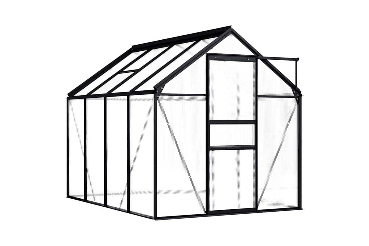 Vidaxl 48210 Greenhouse Anthracite Aluminium 4.75 Sq M