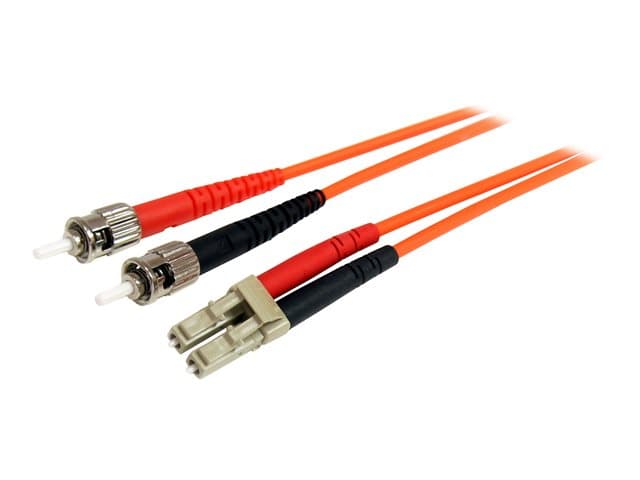 STARTECH.COM - Startech 1m Fiber Optic Cable - Multimode Duplex 62.5/125 - LSZH - LC/ST - OM1 - LC to ST Fiber Patch Cable (FIBLCST1) - patch cable - 1 m - 1 m - orange