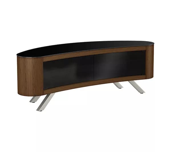 AVF Bay 1500 mm Curved TV Stand for up to 70" TVs - Walnut