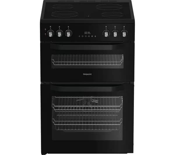 HOTPOINT HDE6VDB1 60 cm Electric Ceramic Cooker - Black