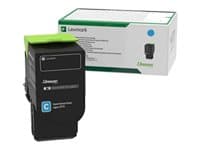LEXMARK - high capacity - cyan - original - toner cartridge - LCCP, LRP