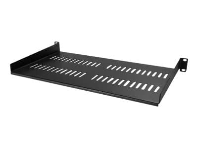 STARTECH.COM - Startech 1U Vented Server Rack Cabinet Shelf, 10in Deep Fixed Cantilever Tray, Rackmount Shelf for 19" AV/Data/Network Equipment Enclosure with Cage Nuts & Screws, 44lbs Weight Cap. - 1U Network Rack Shelf (CABSHELFV1U) - rack shelf - 1U