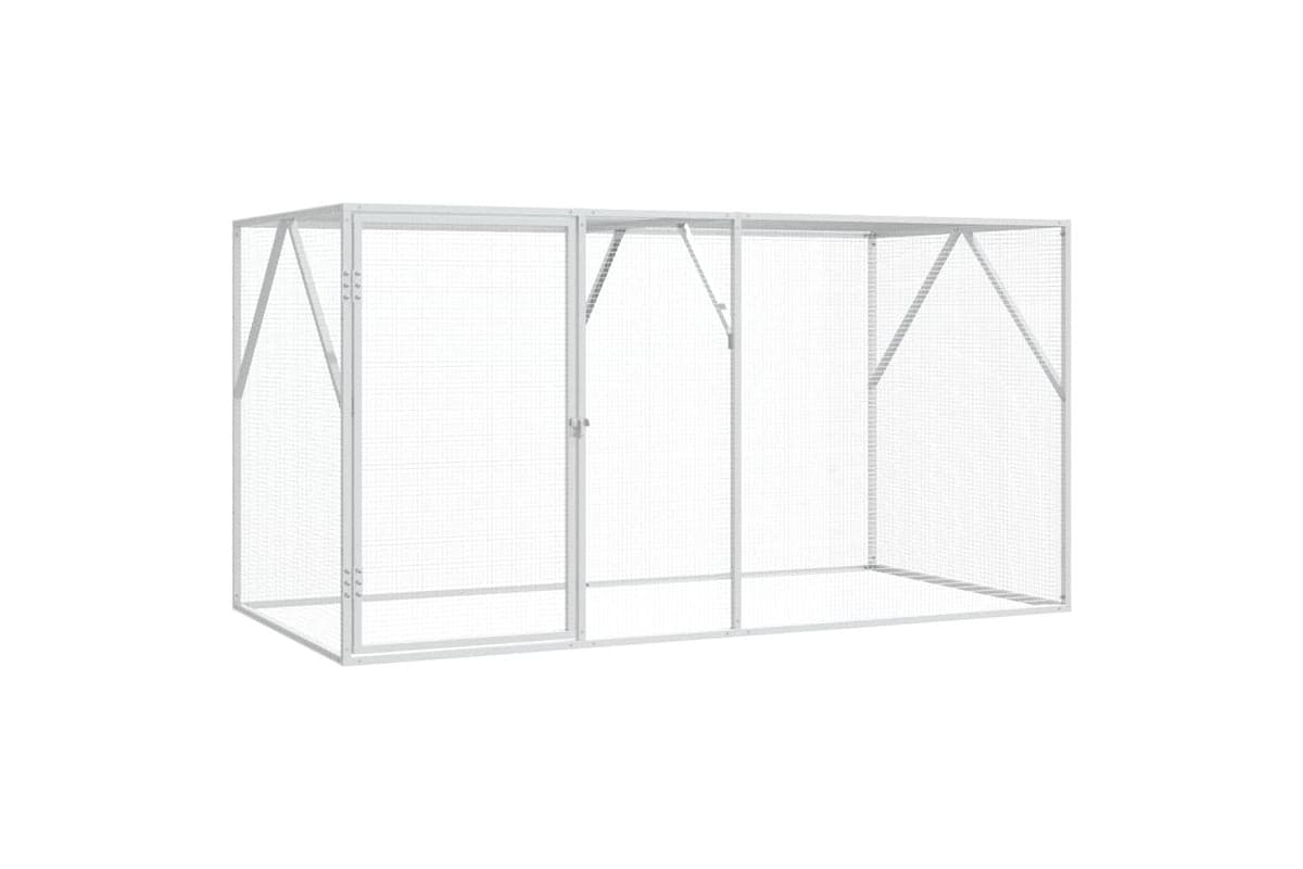 Vidaxl Bird Cage Anthracite 208 X 102 X 108 Cm Galvanised Steel