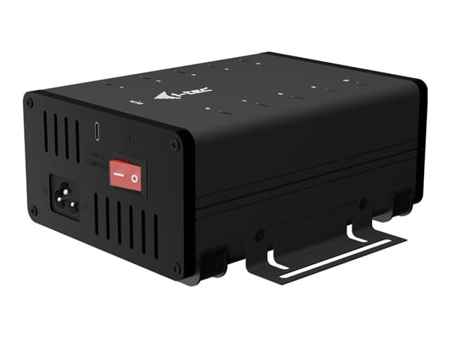 I-TEC - hub - 15W per port, charging + data, metal, USB-C/USB-A - 10 ports