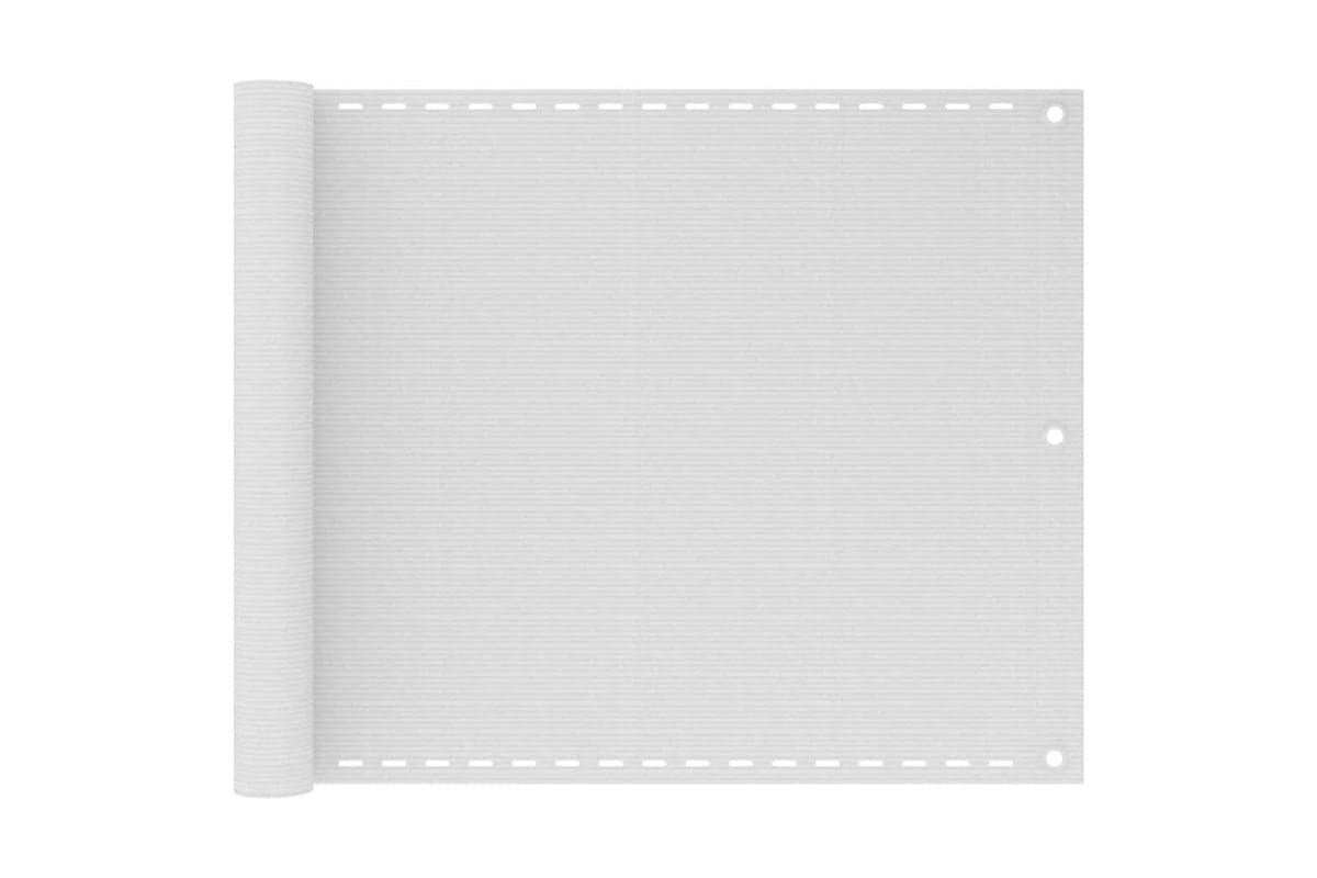 vidaXL 310860 Balcony Screen White 75x300cm Hdpe