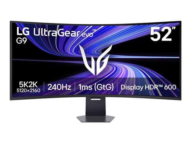LG ELECTRONICS - LG UltraGear evo 52G930B-B - G9 Series - LED monitor - curved - 52" - HDR