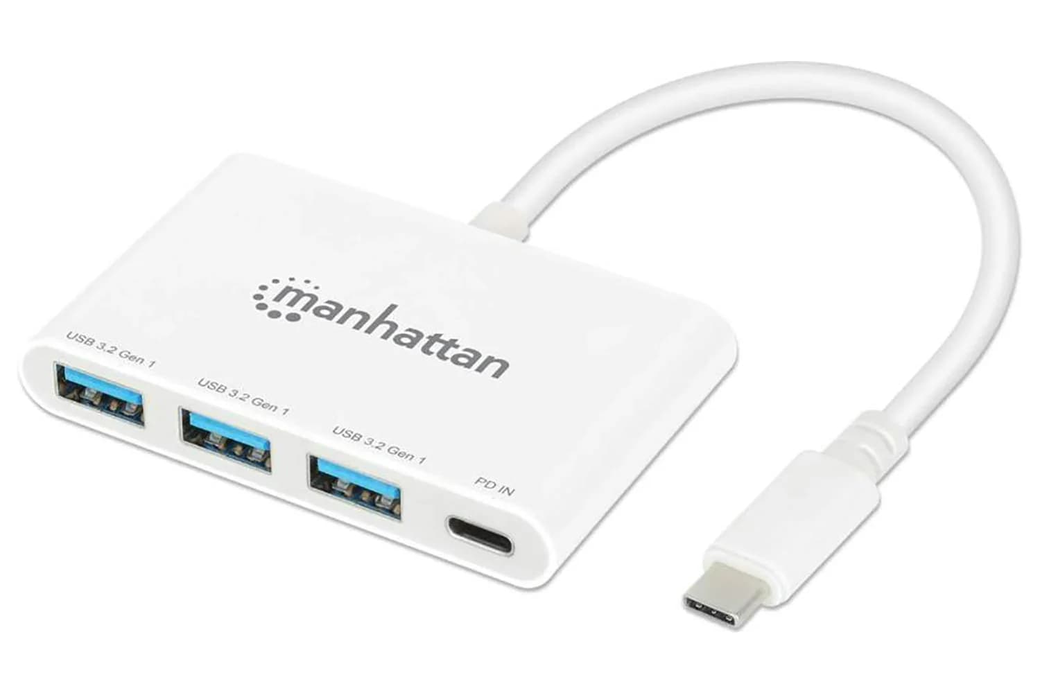 Manhattan 3-Port USB 3.0 Type-C Hub with Power Delivery