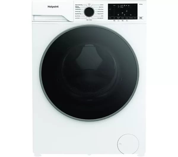 HOTPOINT AntiStain HBD 8680 ANTI STAIN UK 8 kg Washer Dryer - White