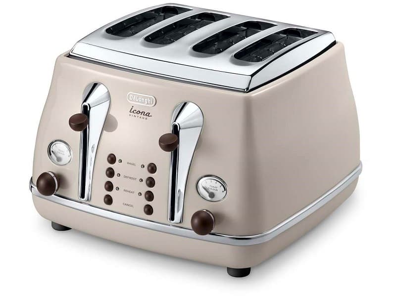 Delonghi Vintage Icona Toaster - Beige | CTOV4003BG