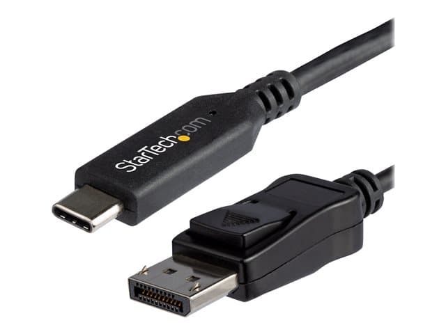 STARTECH.COM - StarTech 6ft/1.8m USB C to DisplayPort 1.4 Cable, 4K/5K/8K USB Type-C to DP 1.4 Alt Mode Video Adapter Converter, HBR3/HDR/DSC, 8K 60Hz DP 1.4 Monitor Cable for USB-C and Thunderbolt 3 - 8K USB-C to DP Cable - external video adapter - black