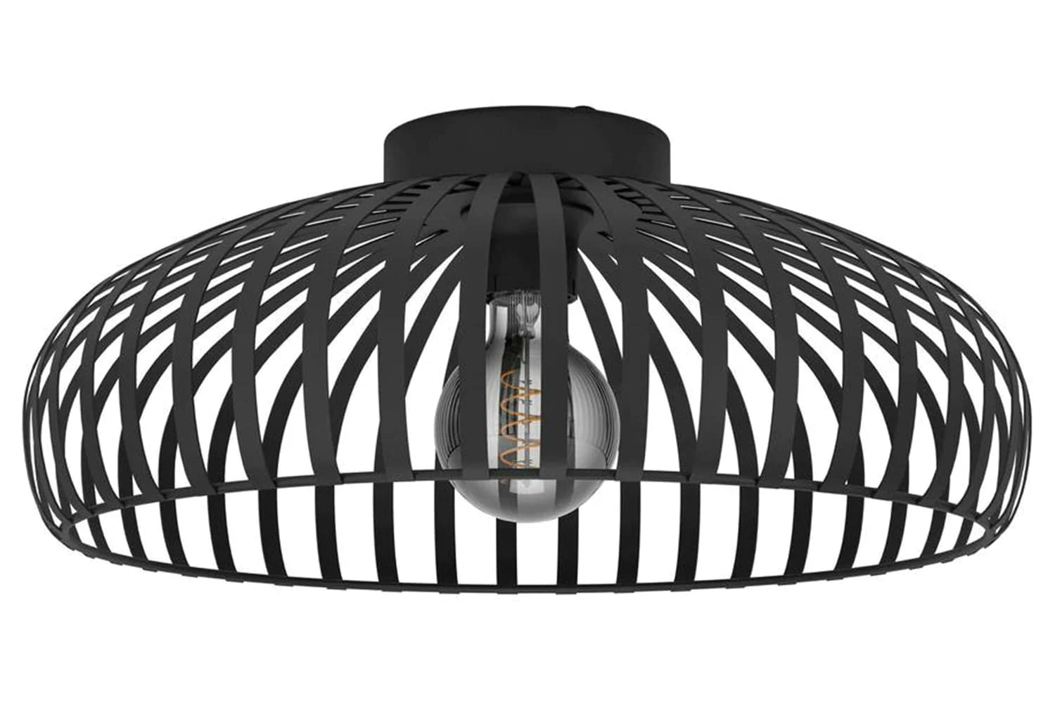 Eglo | Mogano 3 Caged Style Ceiling Light | 43 cm | Black