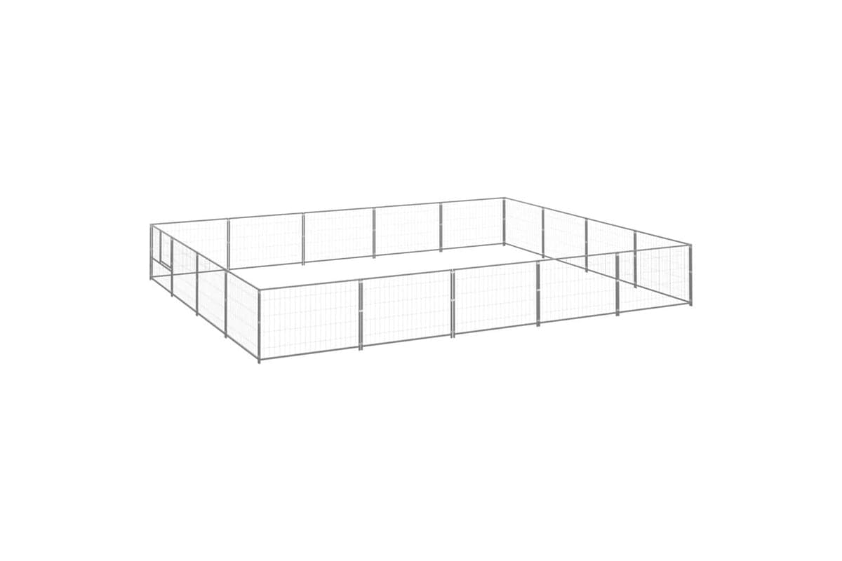 Vidaxl Dog Kennel Silver 20 M Steel
