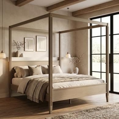Delilah Super King Four Poster Bed Frame