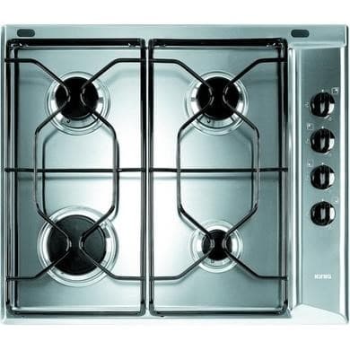 Indesit Aria 58cm 4 Burner Gas Hob - Stainless Steel