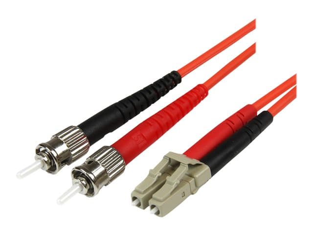 STARTECH.COM - Startech 1m Fiber Optic Cable - Multimode Duplex 50/125 - LSZH - LC/ST - OM2 - LC to ST Fiber Patch Cable - patch cable - 1 m - 1 m - orange