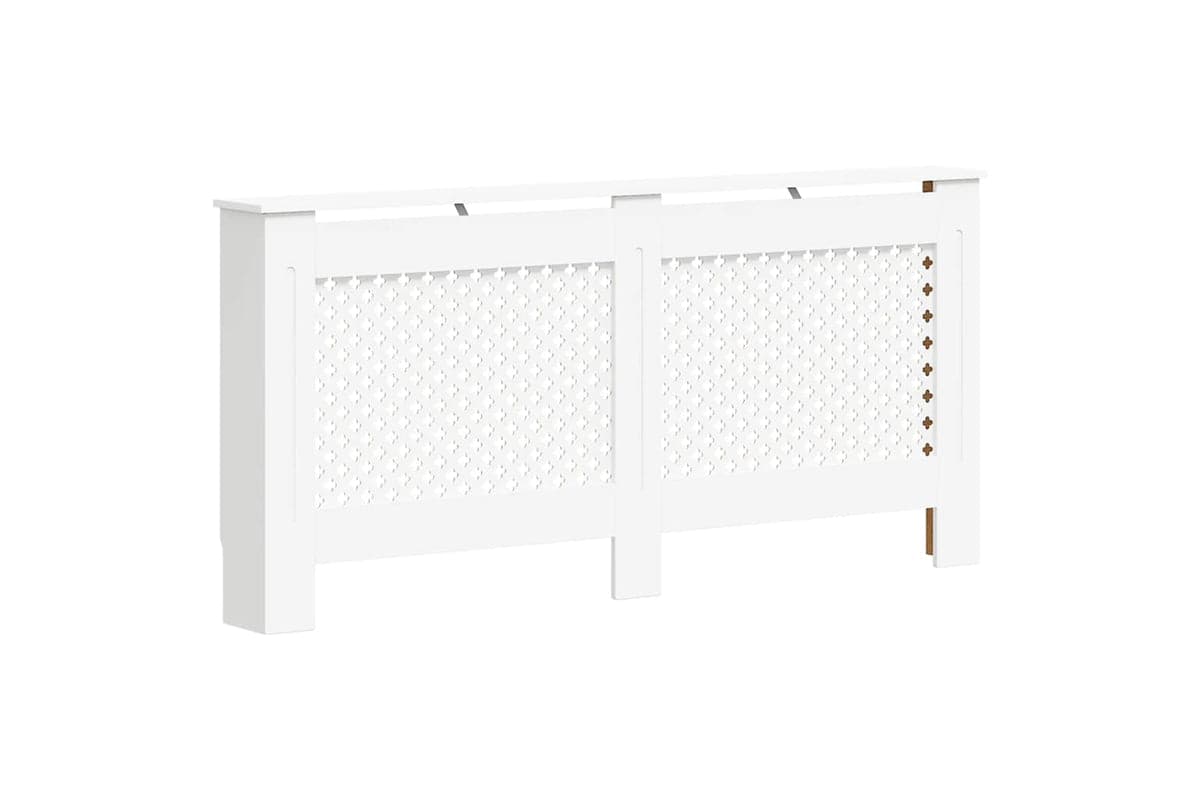vidaXL Radiator Cover White 172x19x81.5cm Mdf