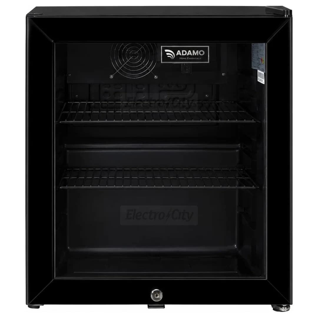Adamo 50 Litre Wine and Beverage Cooler with Lockable Glass Door | Black