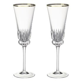 Grand Royal Gold Champagne Flute, Set of Two