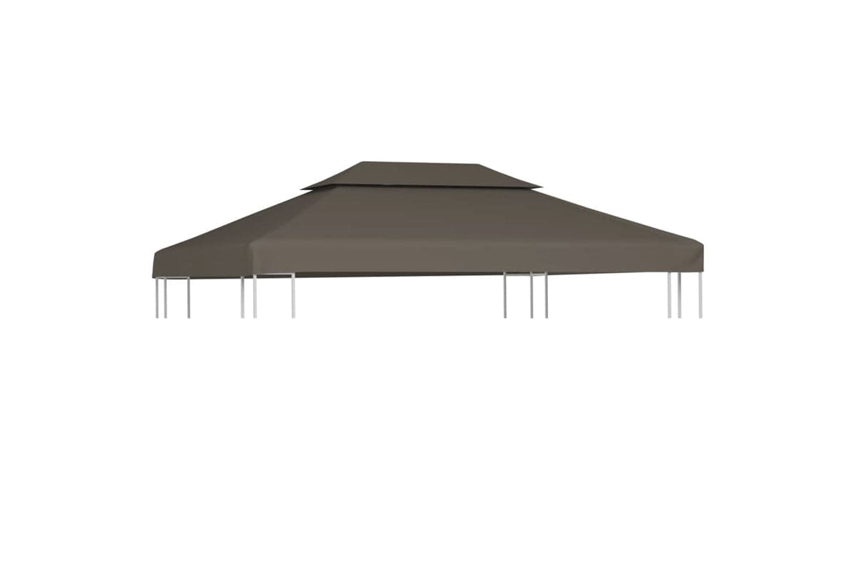 Vidaxl 2-tier Gazebo Top Cover 310 G/m2 4x3 M Taupe