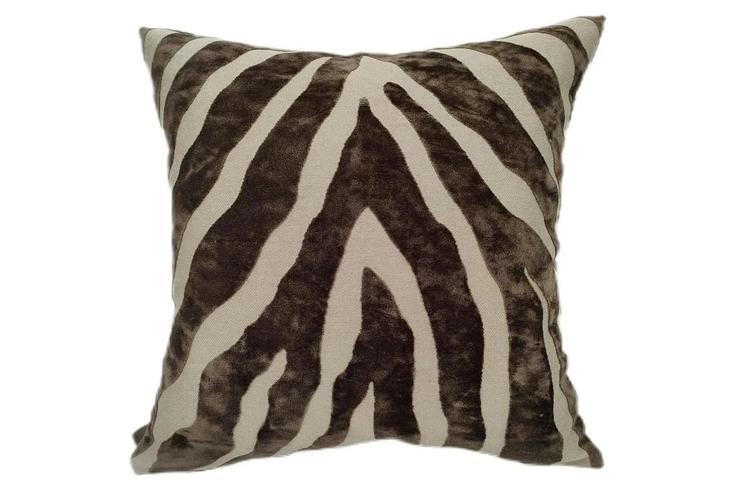 Paul Moneypenny Zebra Cushion | Chocolate | 43 x 43 cm