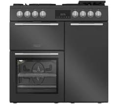 HOTPOINT RH90FA20A 90 cm Dual Fuel Range Cooker with AirFry - Anthracite