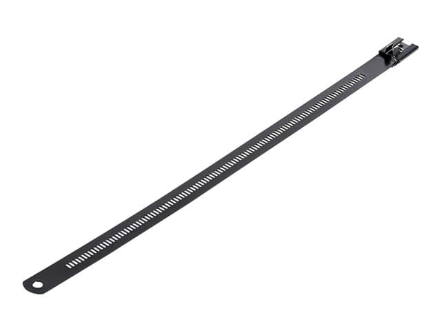 STARTECH.COM - Startech 9"(22cm) Metal Cable Ties, 1/4"(7mm) wide, 2-1/4"(55mm) Bundle Dia. 100lb(45kg) Tensile Strength, Nylon Coated 316 Stainless Steel, Self Locking Metal Detectable Ties, 50 Pack - Nylon 11 Coated Ties (CBMMCT) - cable tie - TAA Compliant