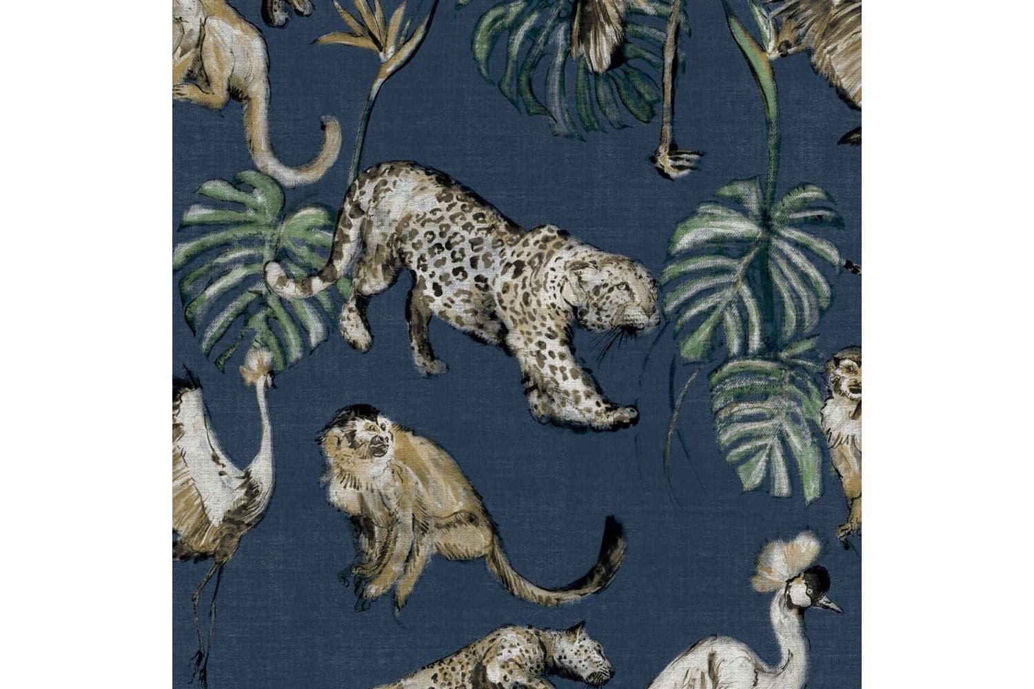 Noordwand 431339 Zero Wallpaper Exotic Animals Blue