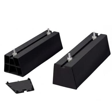 ACBFS450PB  Floor Stand Base Set of 2 in black for Air Conditioner Unit / Heat Pump up to 140 kg PVC 450mm length