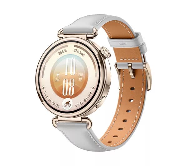 HUAWEI Watch GT 7 - Gold with Grey Composite Leather Strap, 41 mm