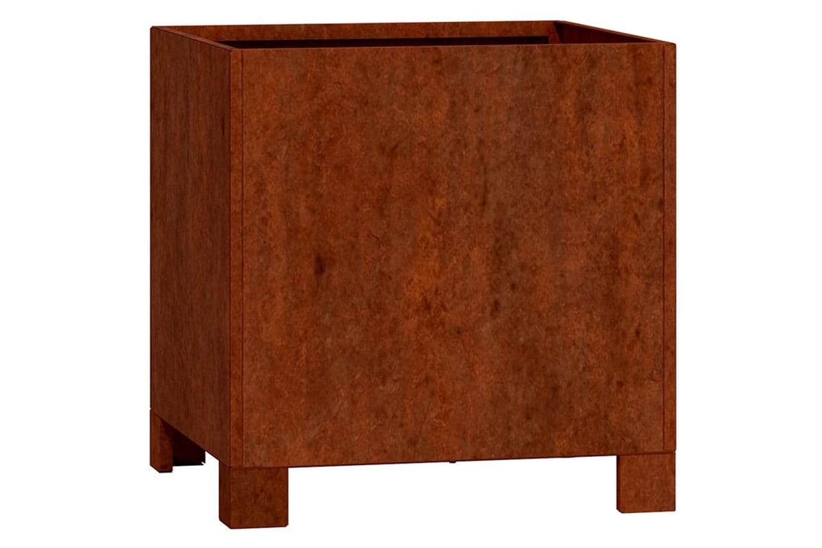 vidaXL 823678 Planter With Legs Rusty 32x30x33cm Corten Steel