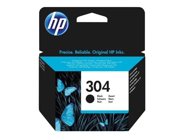 HP - 304 - black - original - ink cartridge