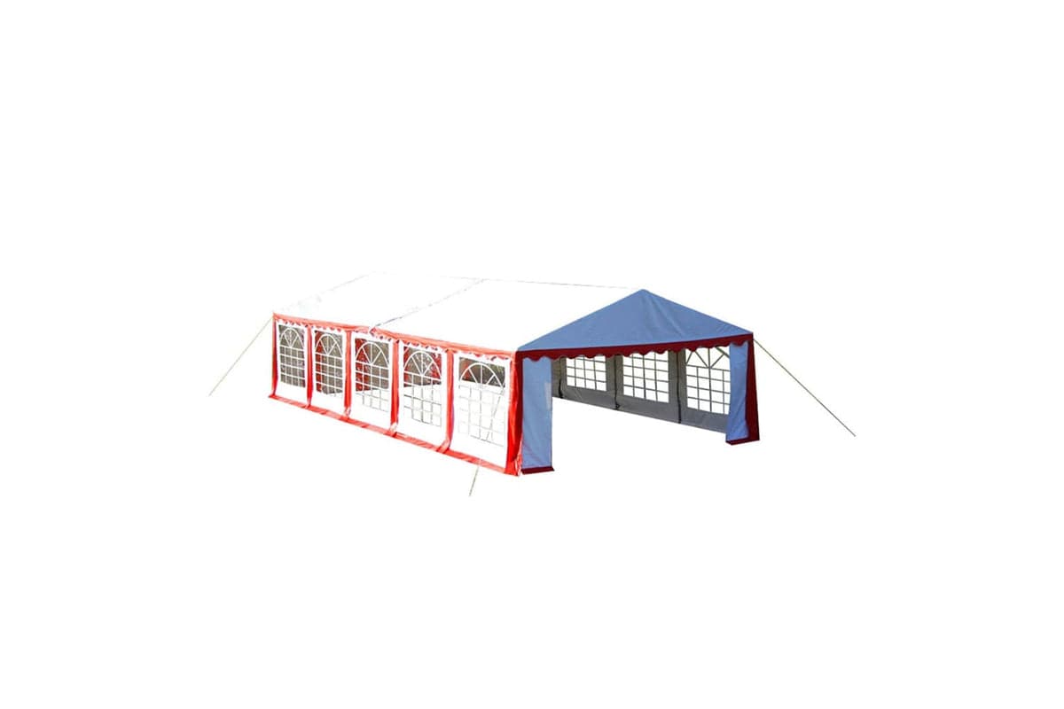 Vidaxl 40157 Party Tent Top And Side Panels 10 X 5 M Red & White