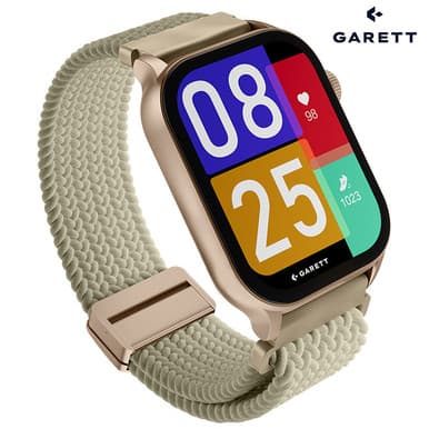 Garett GRC ACTIVITY 3 Smartwatch | Gold 
(with Additional Gold Silicone Quick Release Strap)