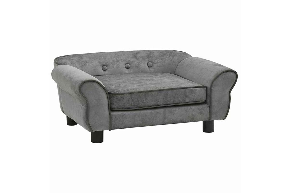 Vidaxl Dog Sofa Dark Grey 72x45x30 Cm Plush