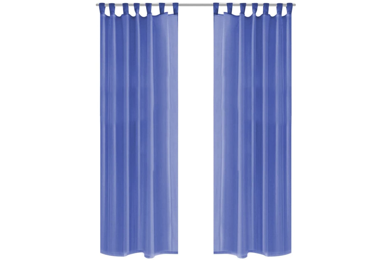 vidaXL 132246 Voile Curtains 2 Pcs 140x225cm Royal Blue