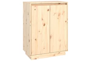 vidaXL 813530 Shoe Cabinet 60x35x80cm Solid Wood Pine