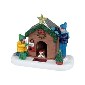 Doghouse Christmas Figurine 8cm