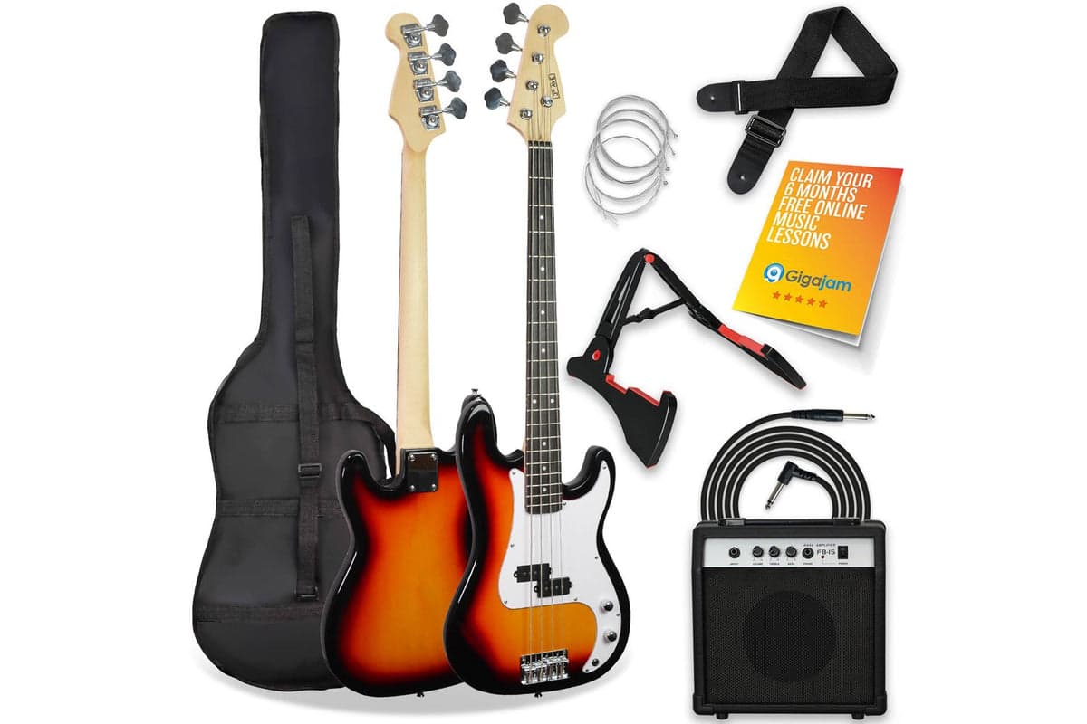 3rd Avenue Bass Guitar Pack - Sunburst
