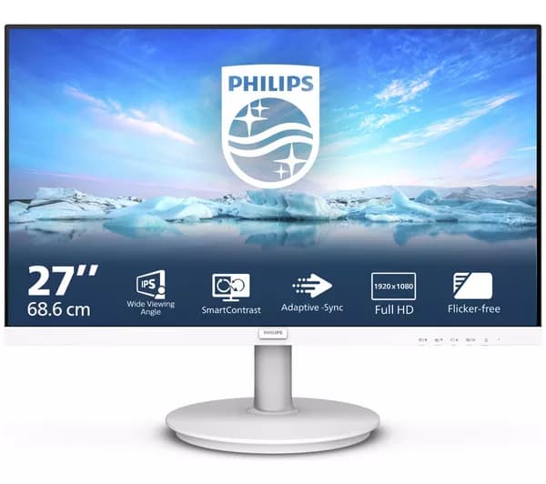 PHILIPS 271V8AW Full HD 27" LCD Monitor - White