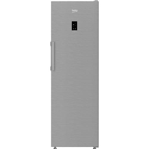 BEKO 365 LITRE FREESTANDING TALL UPRIGHT LARDER FRIDGE STAINLESS STEEL COLOUR