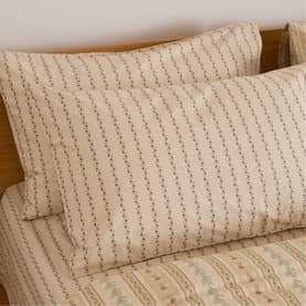Rose Striped Pillowcase Pair Cream