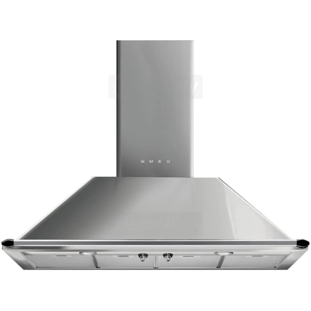 Smeg Victoria 110cm Wall Mounted Chimney Hood | Brushed Stainless Steel