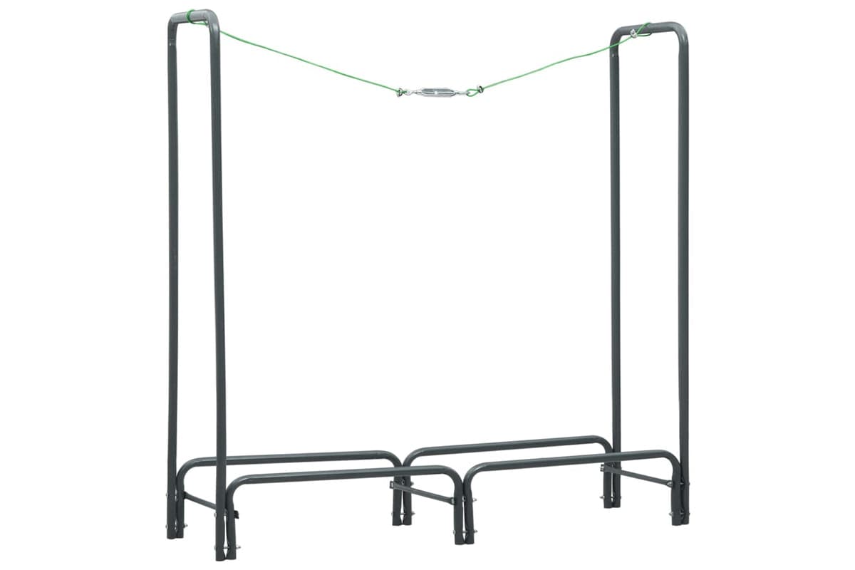 Vidaxl 286290 Firewood Rack Anthracite 120x35x120 Cm Steel
