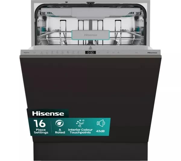HISENSE HV16AUK Full-Size Fully Integrated Dishwasher