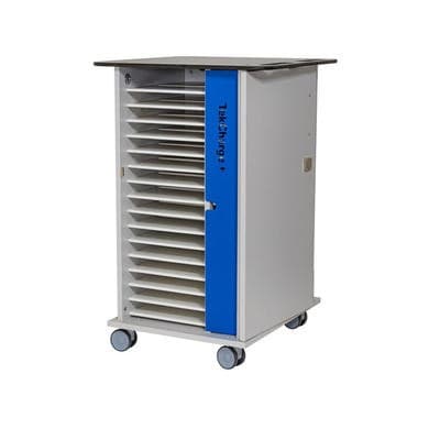 TekCharge Single Door 16 Laptops or Chromebook up to 17" Charging Trolley