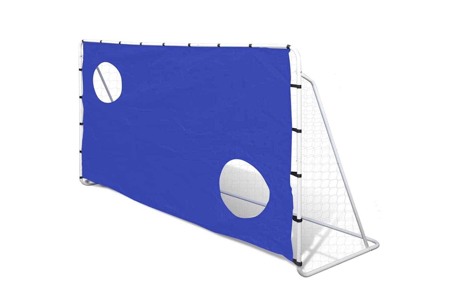 Vidaxl Soccer Goal With Aiming Wall Steel 240 X 92 X 150 Cm High-quality