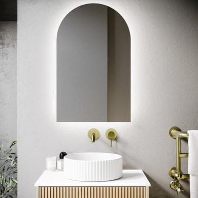Empire Arched Backlit Heated Bathroom Mirror
